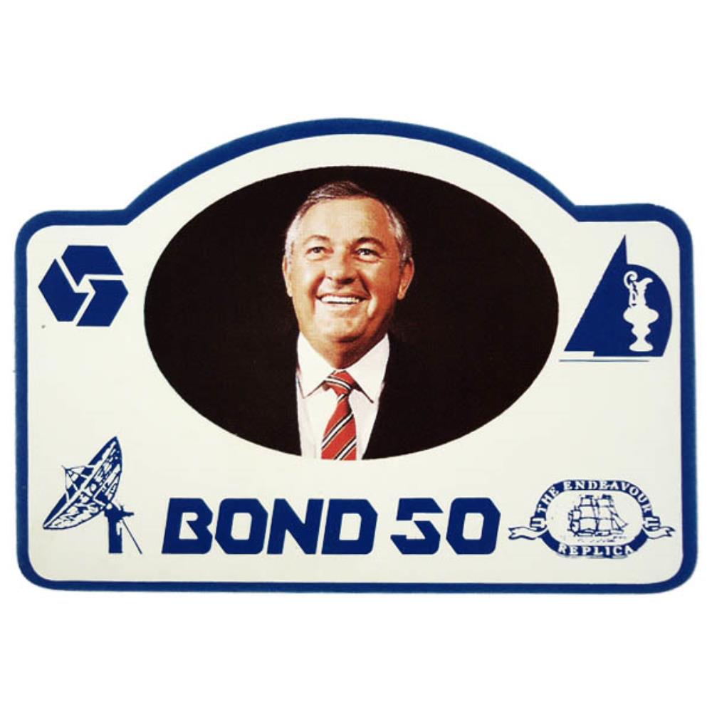 Rótulo de Cerveja Austrália Chairman Bond 50 Rara