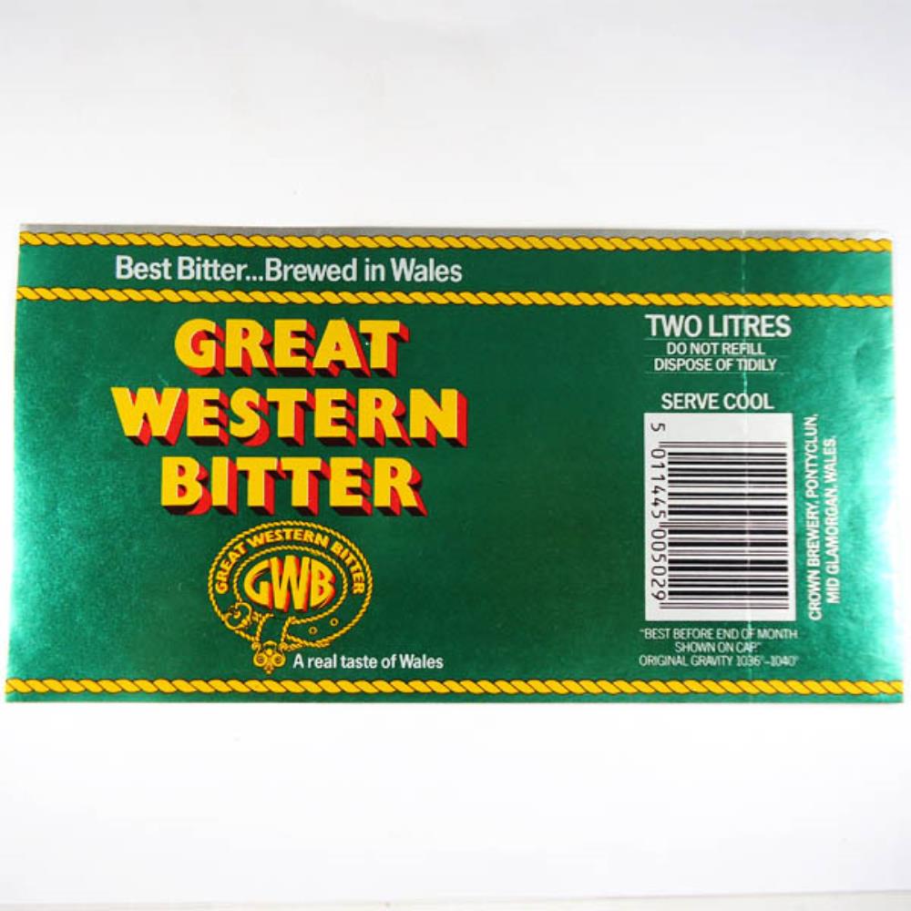 Rótulo de Cerveja Austrália Crown Great Western Bi