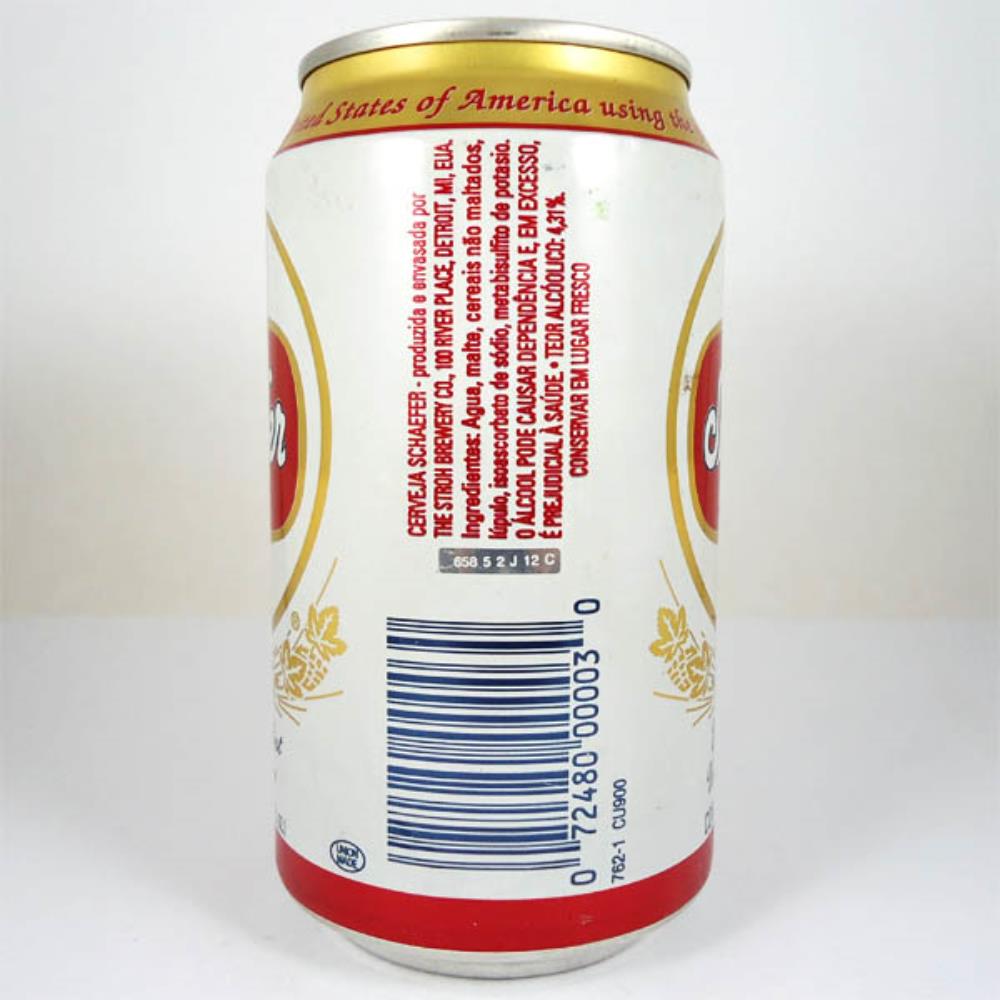 Lata de Cerveja Estados Unidos Schaefer Beer Impor