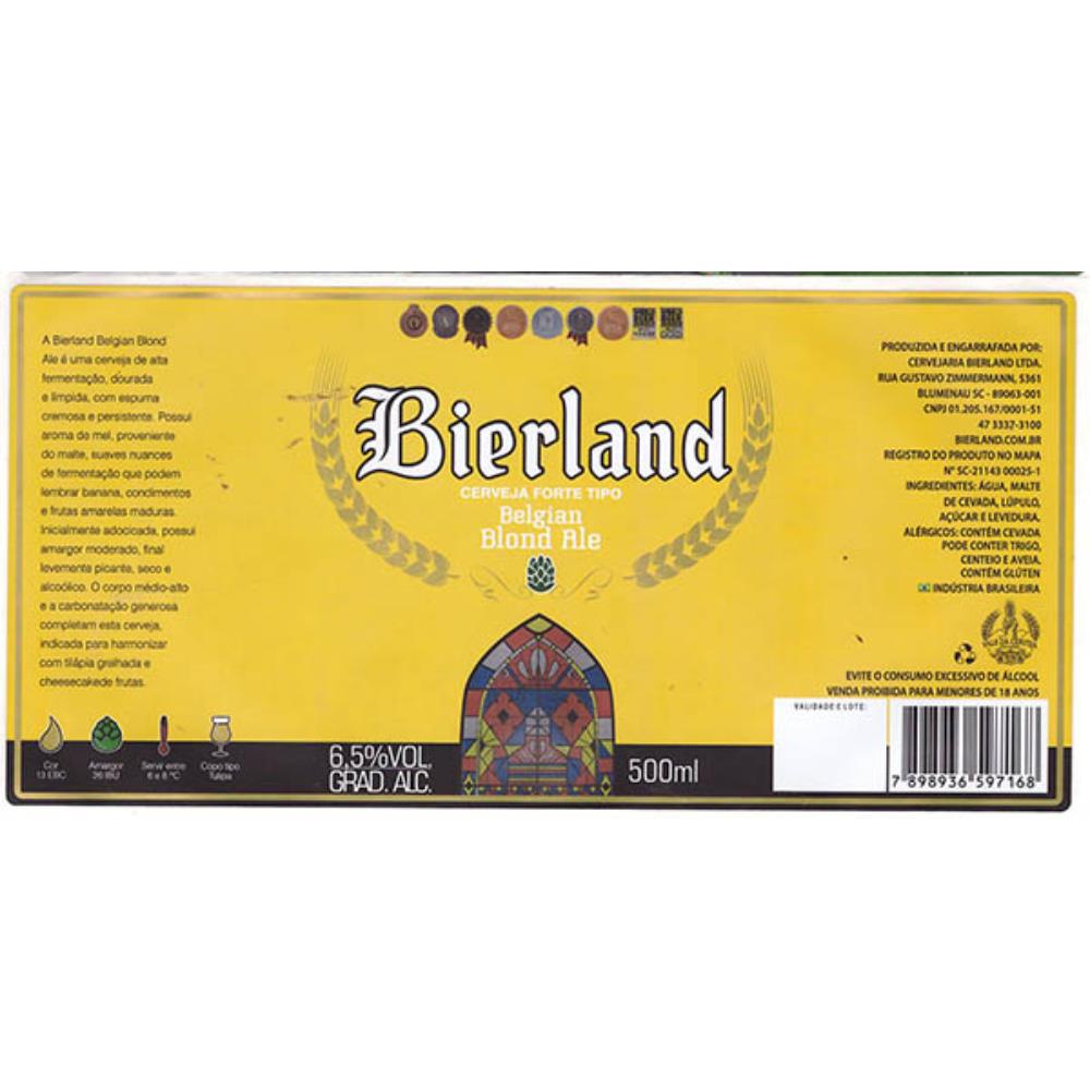 Bierland Belgian Blonde Ale 500 ml