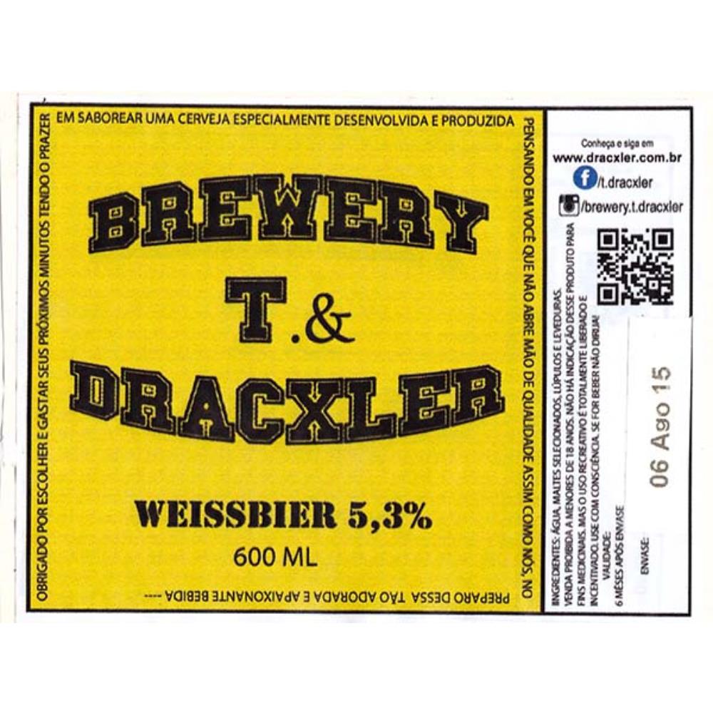 Brewery T & Dracxler Weissbier 600 ml