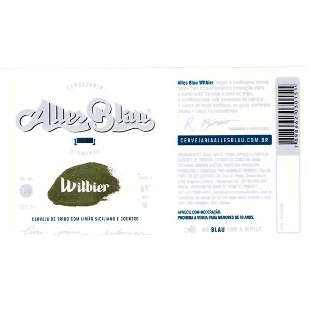 Alles Blau Witbier 355 ml