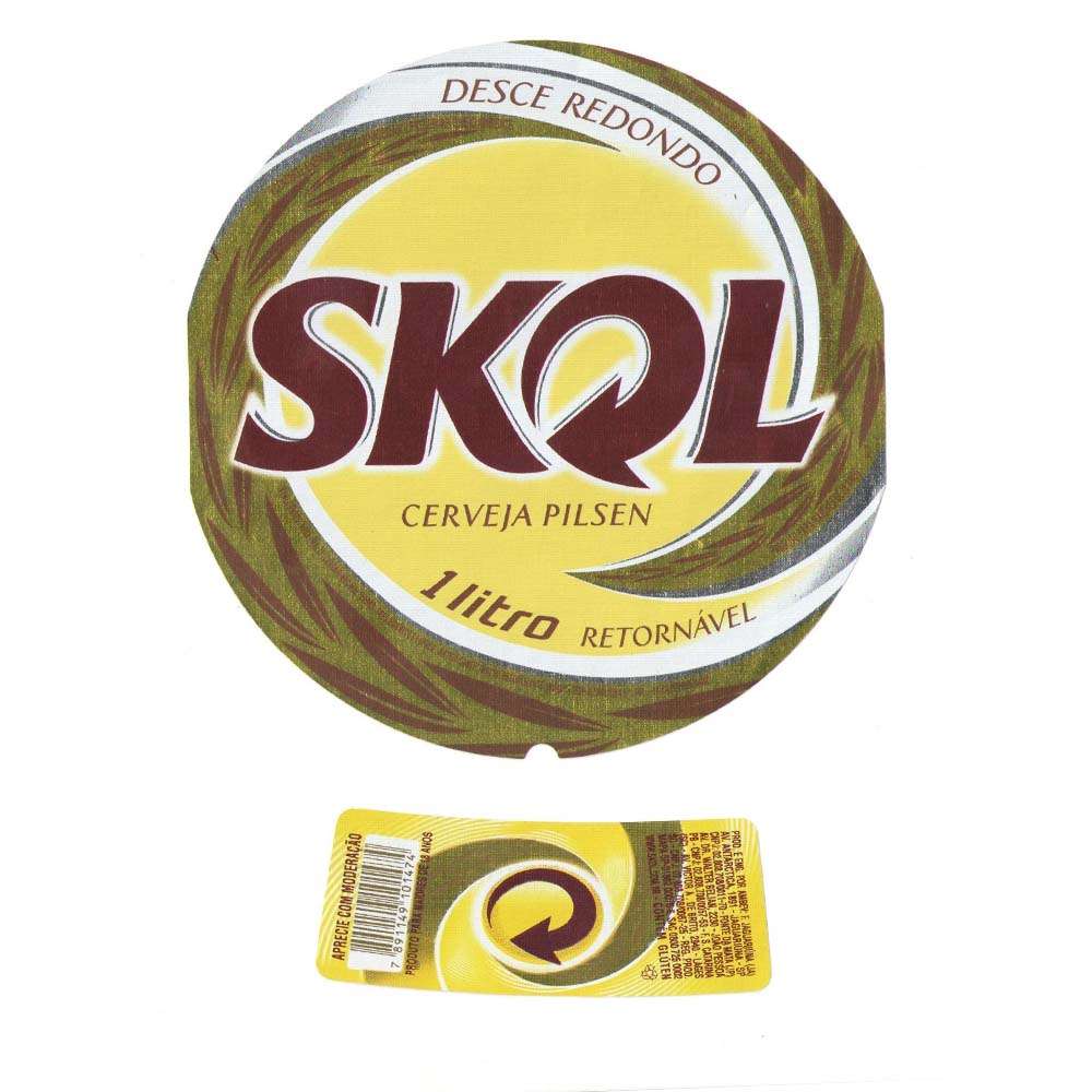 Skol Cerveja Pilsen 1 litro Retornável 