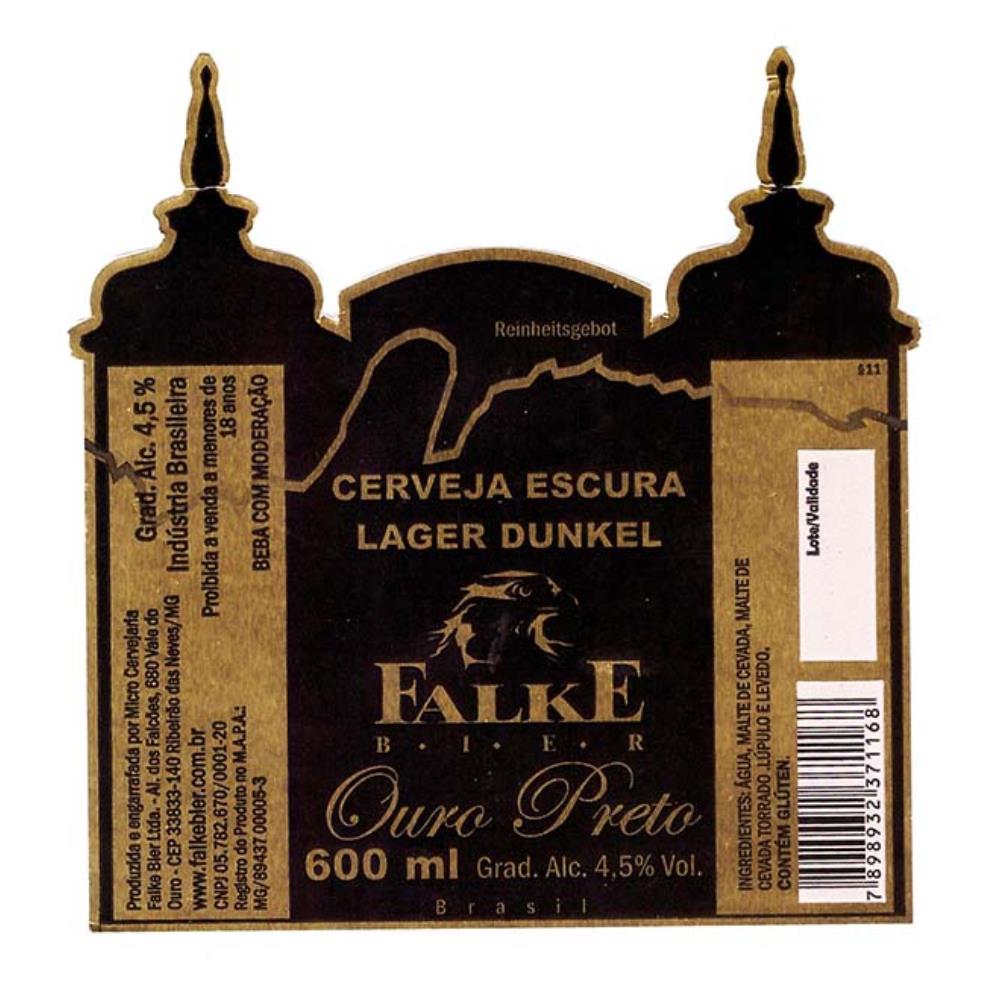 Falke Bier Ouro Preto Lager Dunkel 600 ml