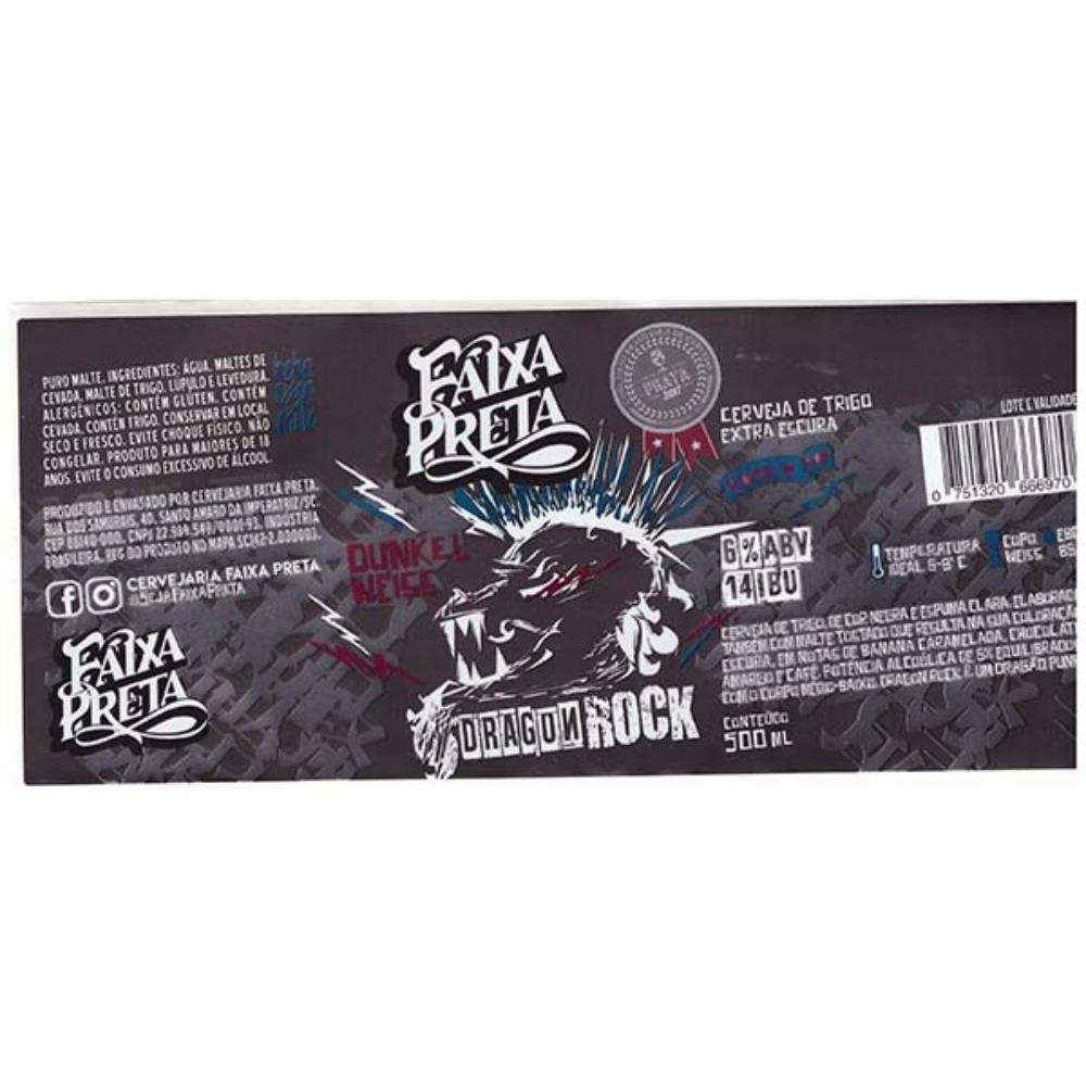 Faixa Preta Dragon Rock Dunkel Weiss 500 ml