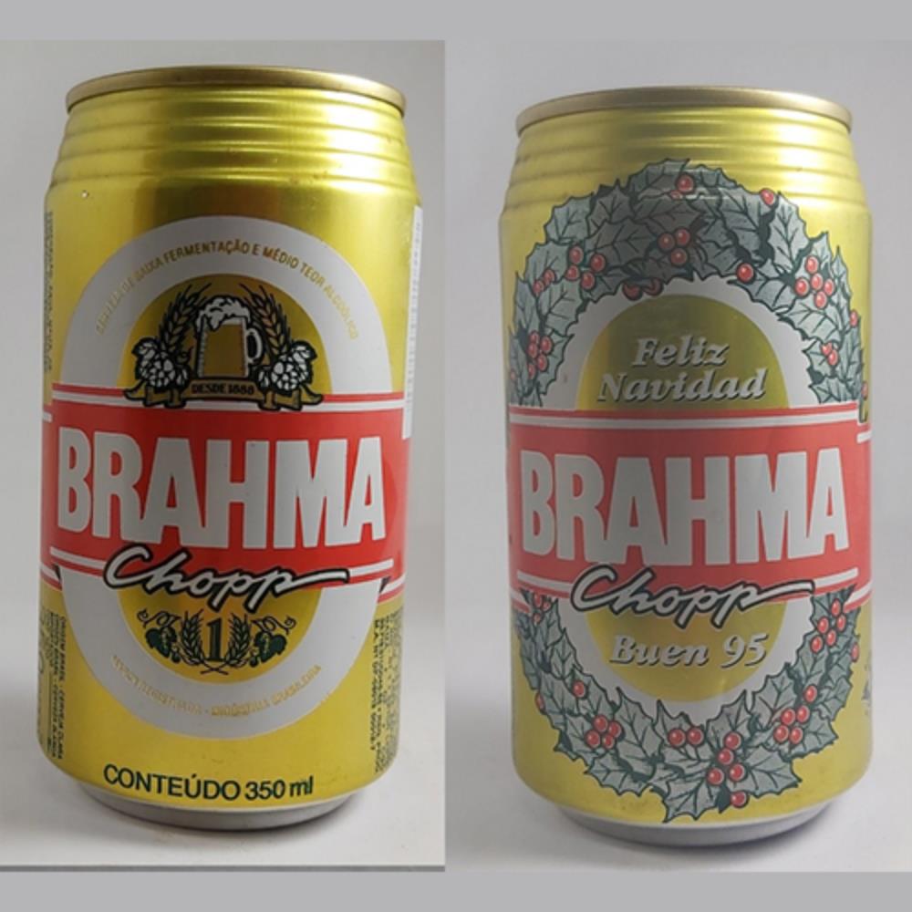 Brahma Feliz Navidad Brasil para o Mercosul 2001 (Lata Vazia)