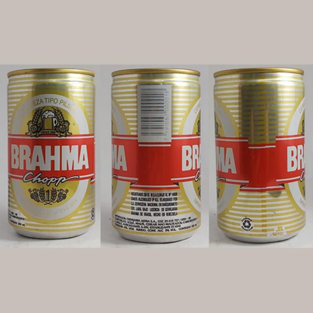 Brahma Pilsen 250 cm3 Venezuela 4  (lata vazia)