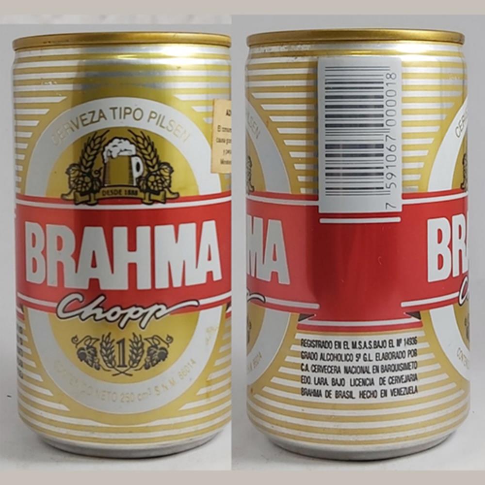 Brahma Pilsen 250 cm3 Venezuela 7  (lata vazia)