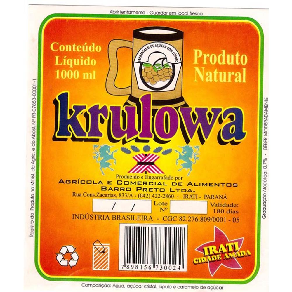 Krulowa 1000 ml Irati Cidade Amada