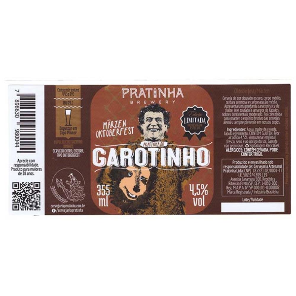 Pratinha Garotinho Marzen Oktoberfest 355 ml - 202