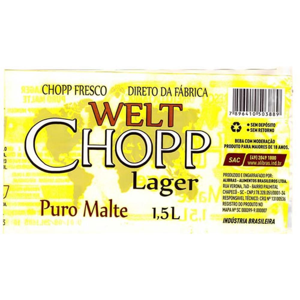 Welt Chopp Lager Puro Malte 1,5 lts
