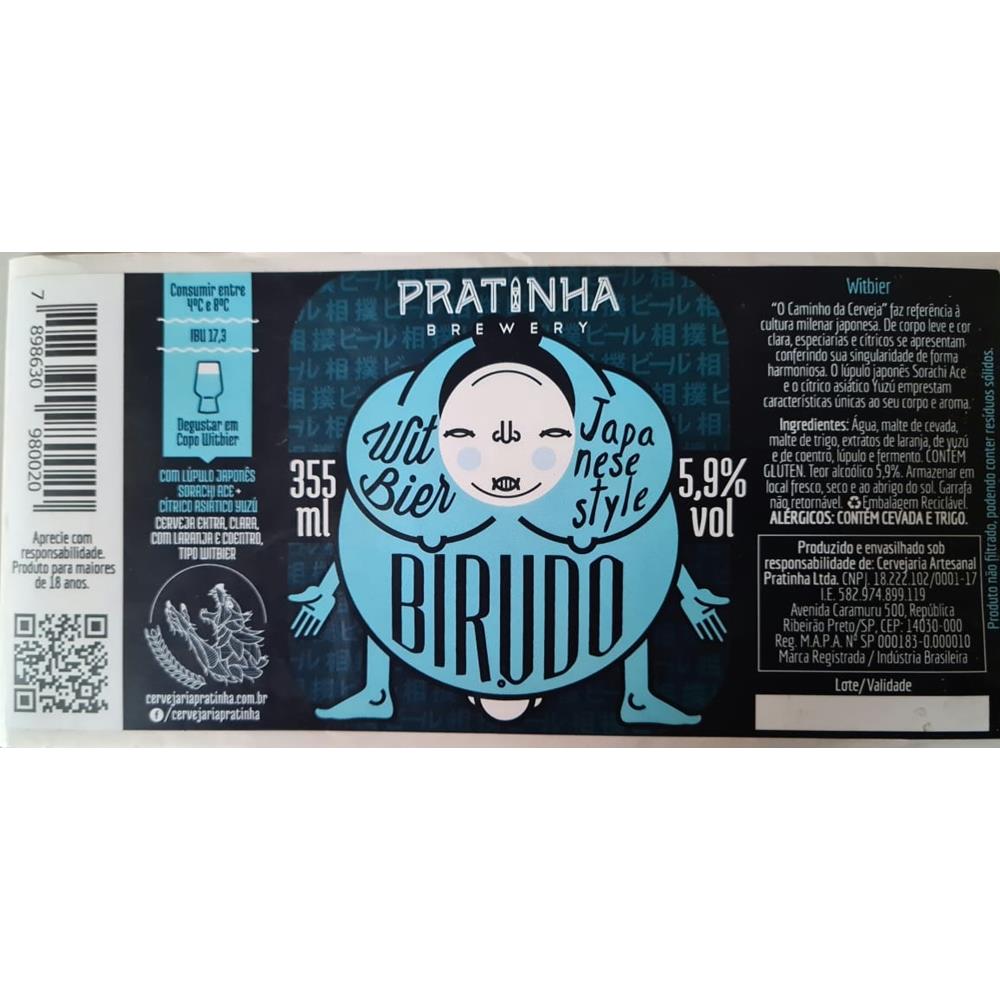 Pratinha Birudo Witbier 355 ml