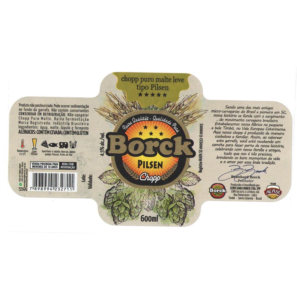 Borck Pilsen Chopp 600 ml