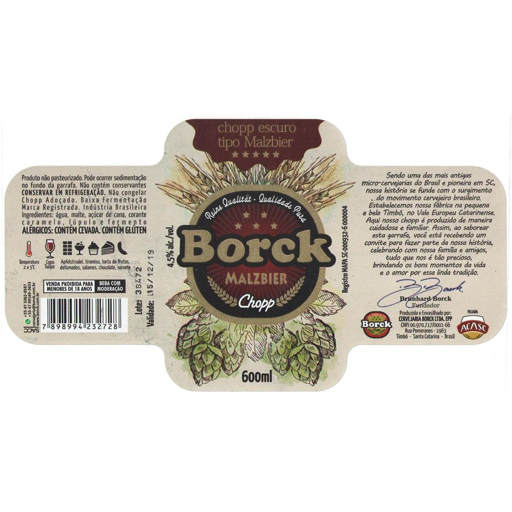 Borck Malzbier Chopp 600 ml