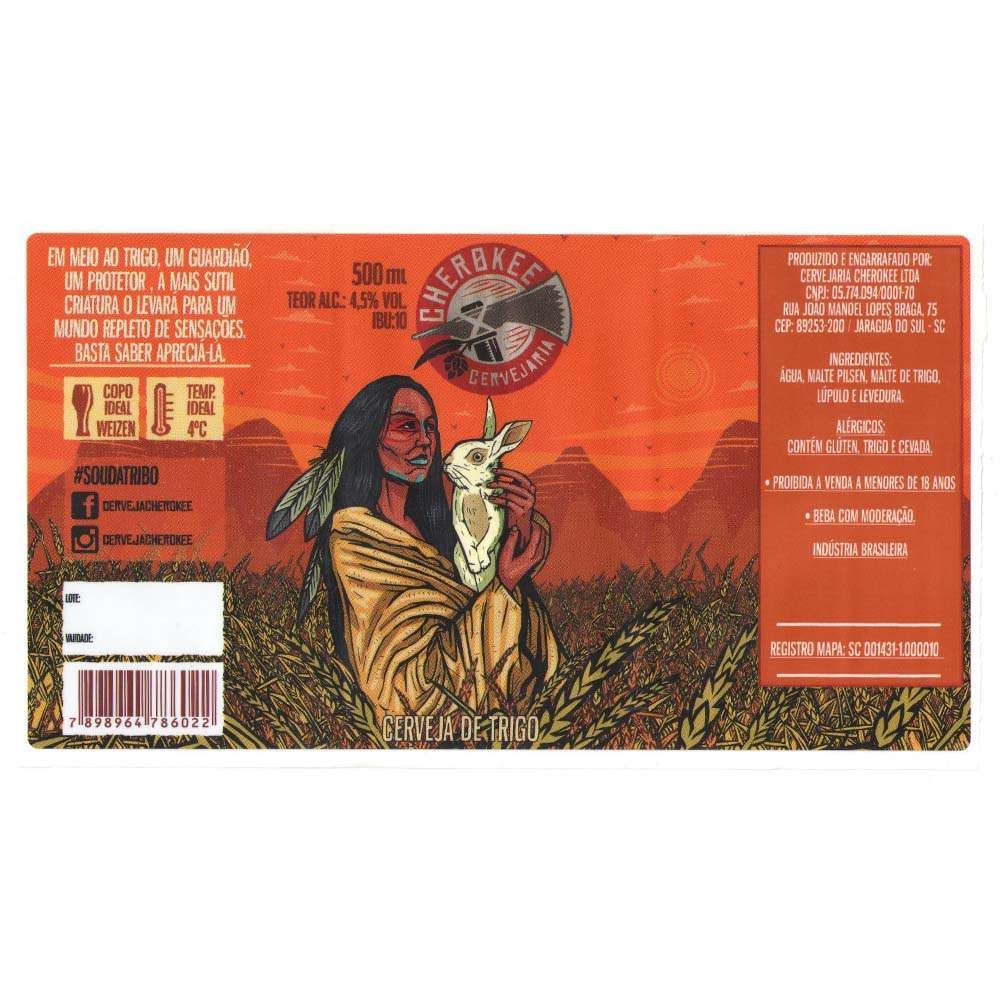 Cherokee Cerveja de Trigo 500 ml 