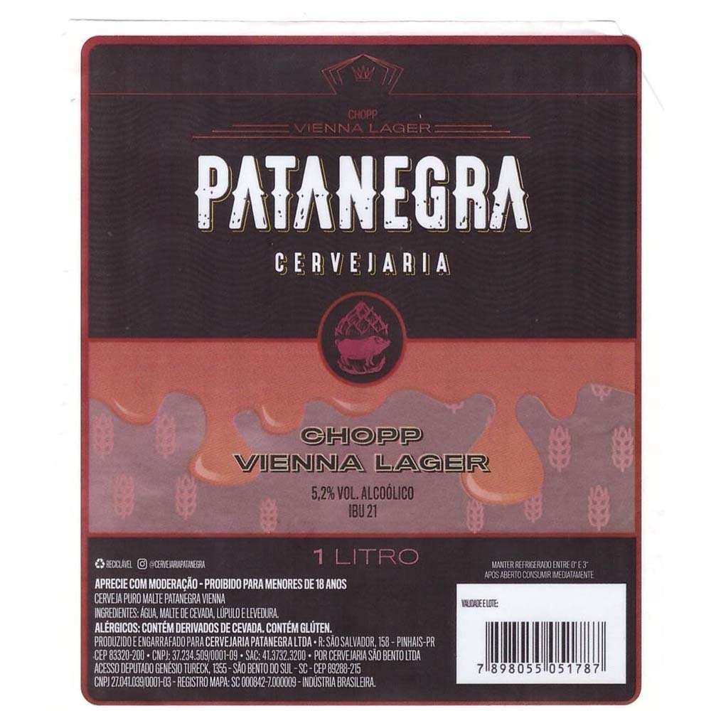 Patanegra Chopp Vienna Lager 1L