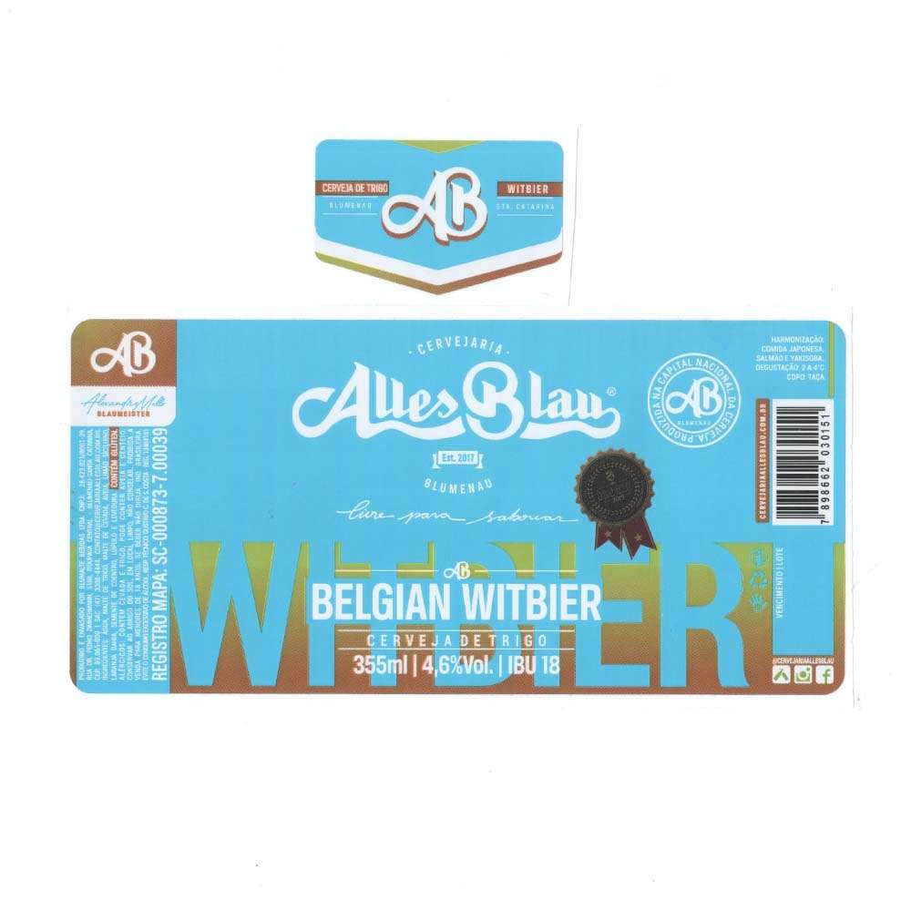 Alles Blau Belgian Witbier