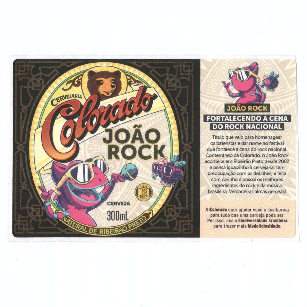 Colorado João Rock - Cerveja 300ml Fundo Branco