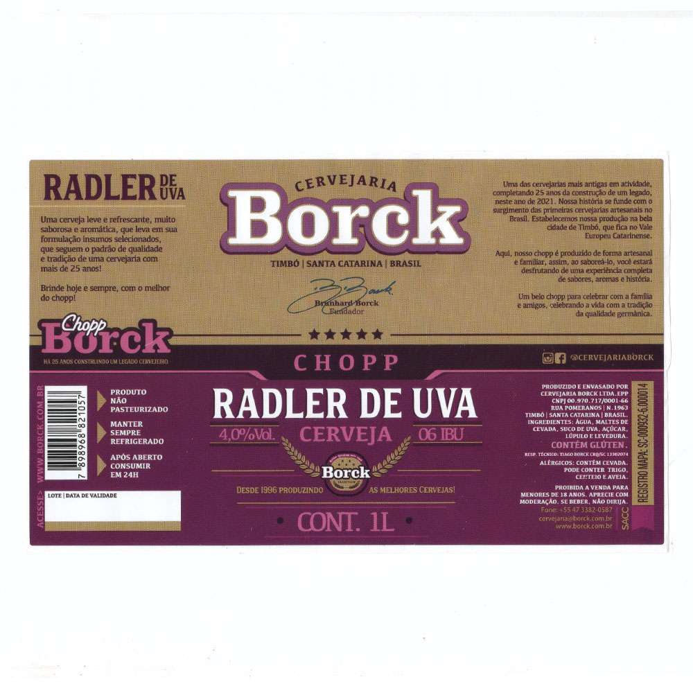 Cervejaria Borck - Radler de Uva