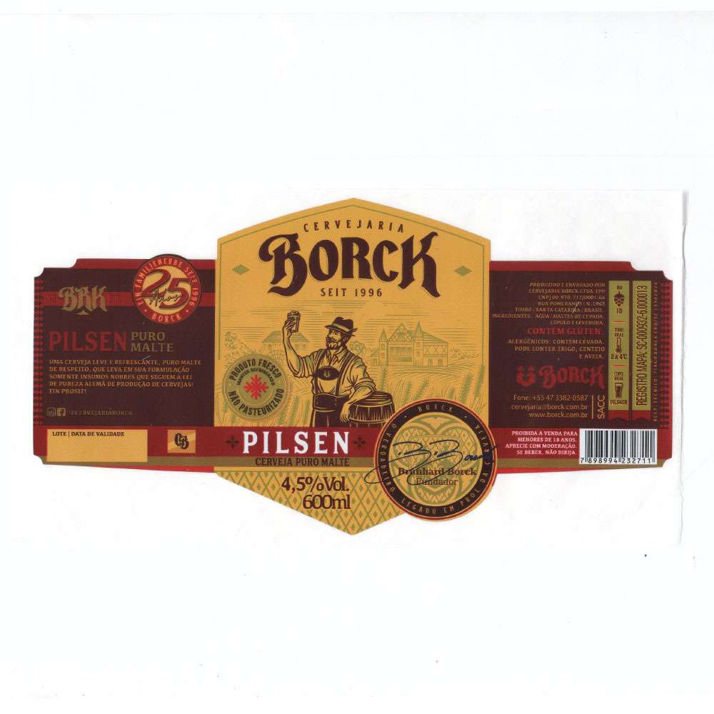 Cervejaria Borck - Pilsen (600ml)