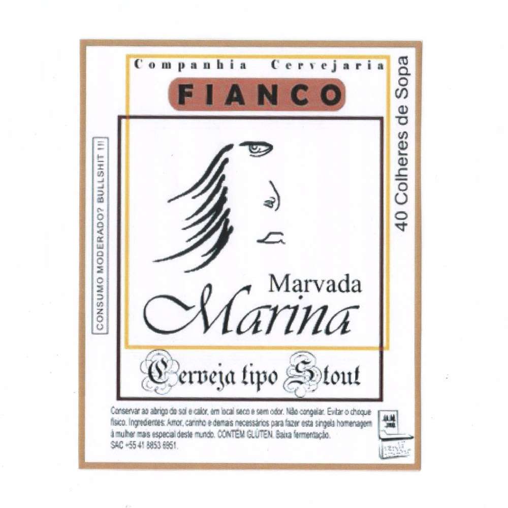 Cervejaria Fianco - Marvada Marina Cerveja Tipo Stout