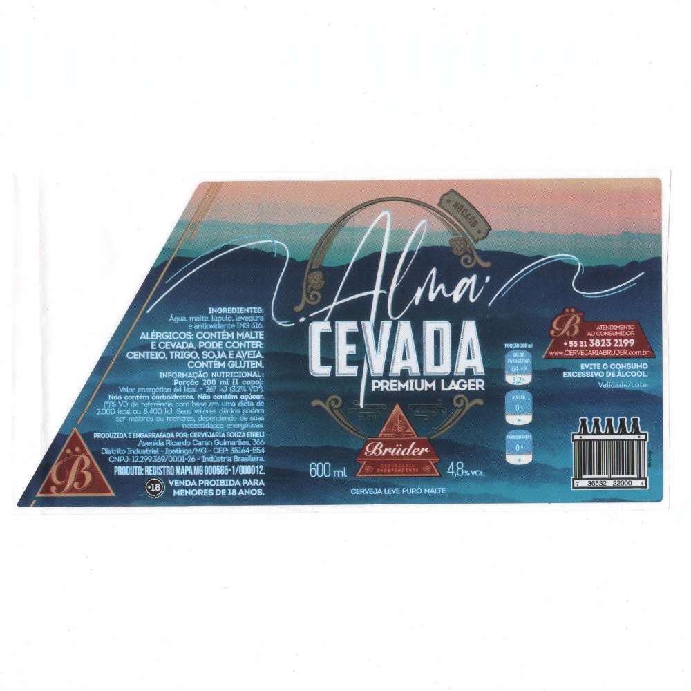 Bruder Cervejaria - Cevada Premium Lager