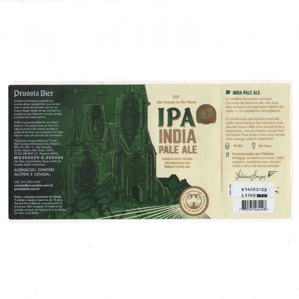 Prussia Bier - Ipa India Pale Ale
