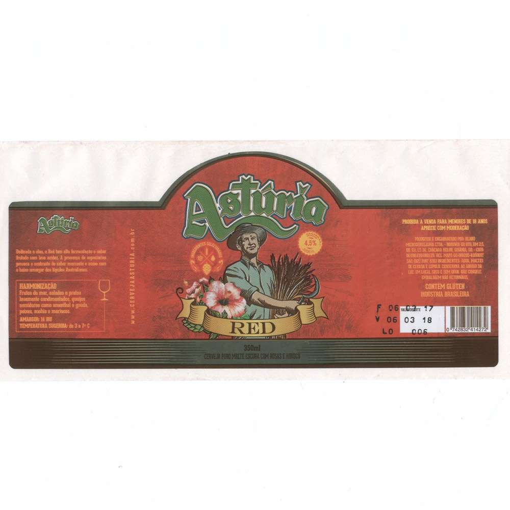 Asturia Cerveja - Red 350ml
