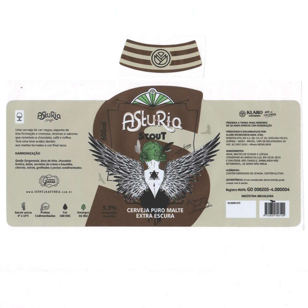 Asturia Cerveja - Stout 600ml