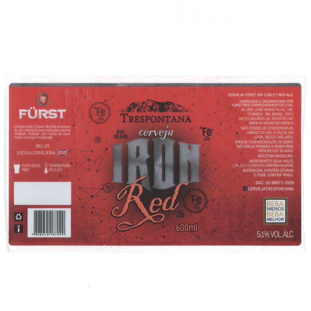 Furst Trespontana - Iron Red 600ml