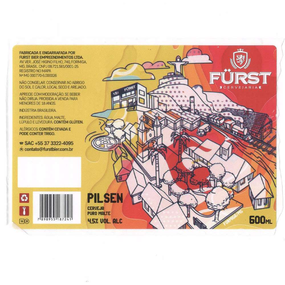 Furst Cervejaria - Pilsen 600ml