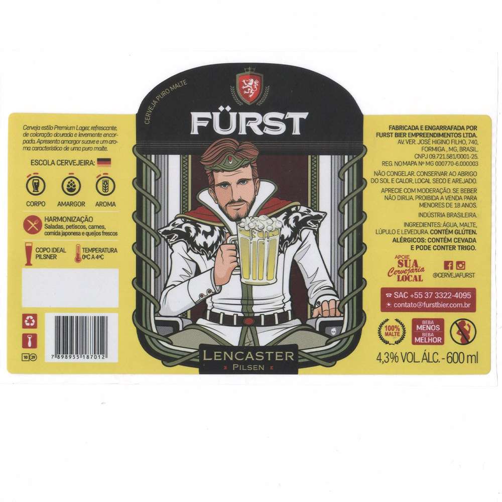 Furst Cervejaria - Lencaster Pilsen