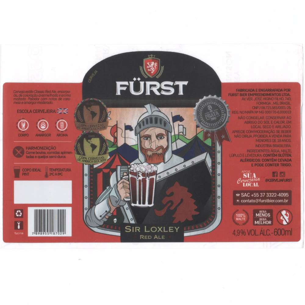 Furst Cervejaria - Sir Loxley Red Ale