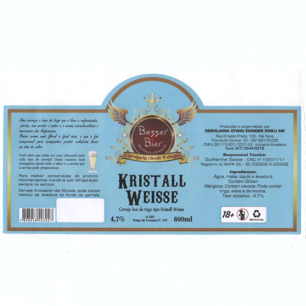 Besser Bier - Kristall Weisse