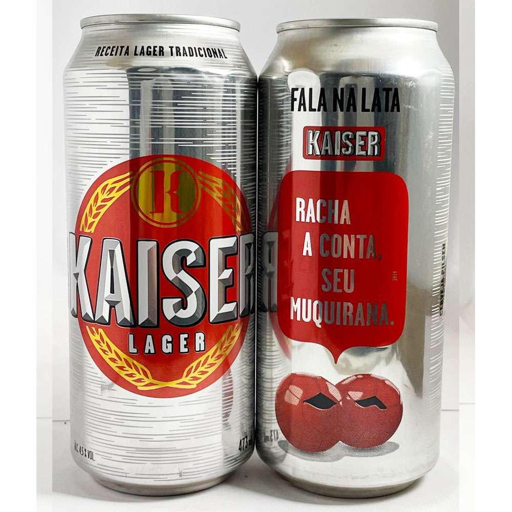 Kaiser Lager - Fala na lata (Racha a conta seu muquirana)