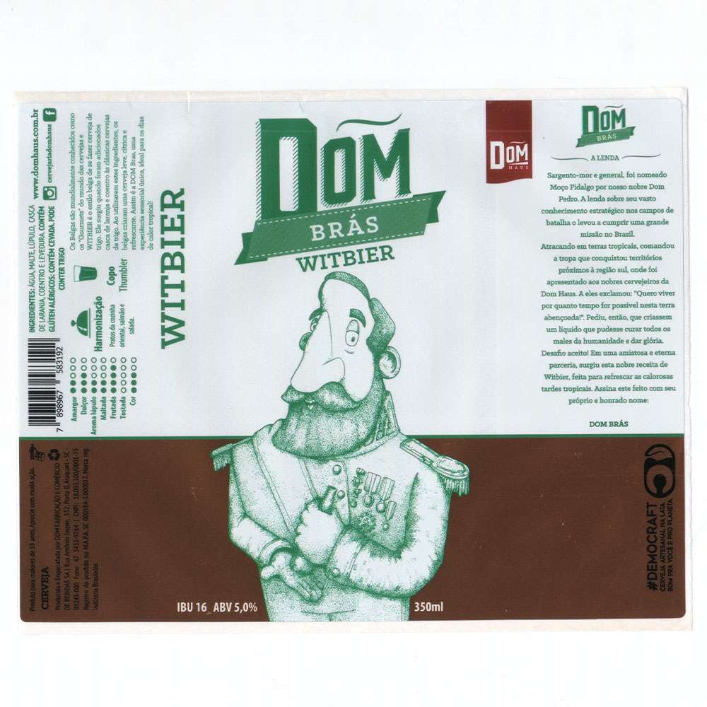 Dom Haus - Dom Brás Witbier 350ml