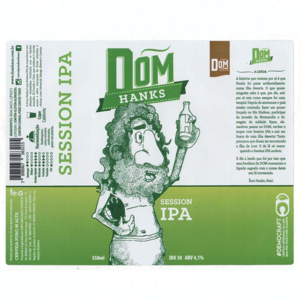 Dom Haus - Dom Hanks Session IPA 350ML