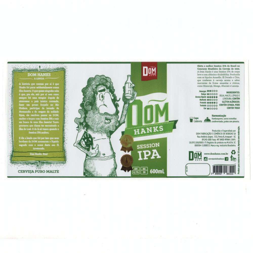 Dom Haus - Dom Hanks Session IPA 600ml