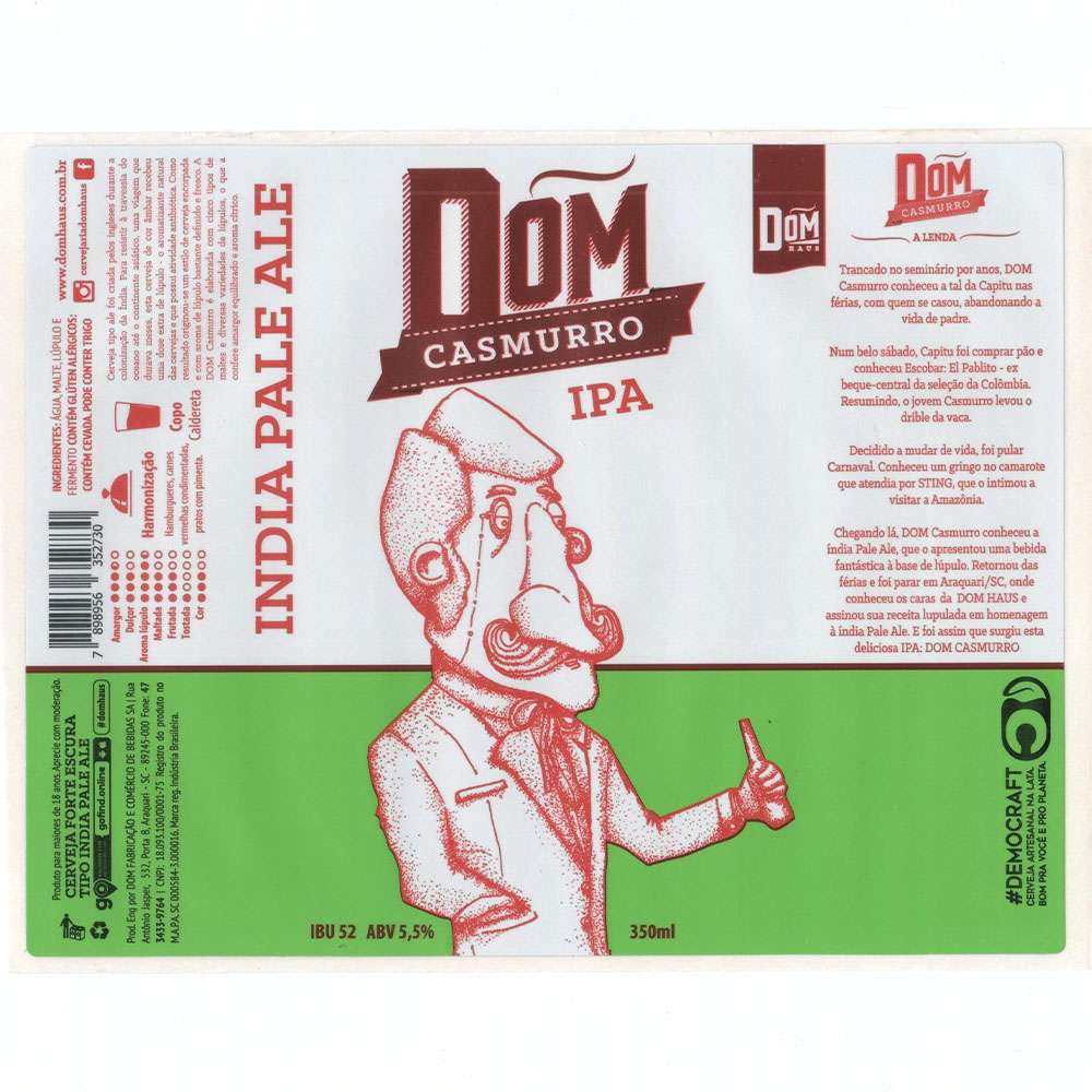 Dom Haus - Dom Casmurro IPA 350ml