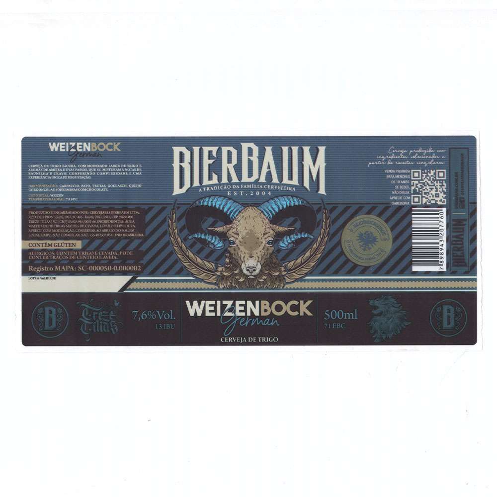 Bierbaum A tradição da família cervejeira - Weizenbock German