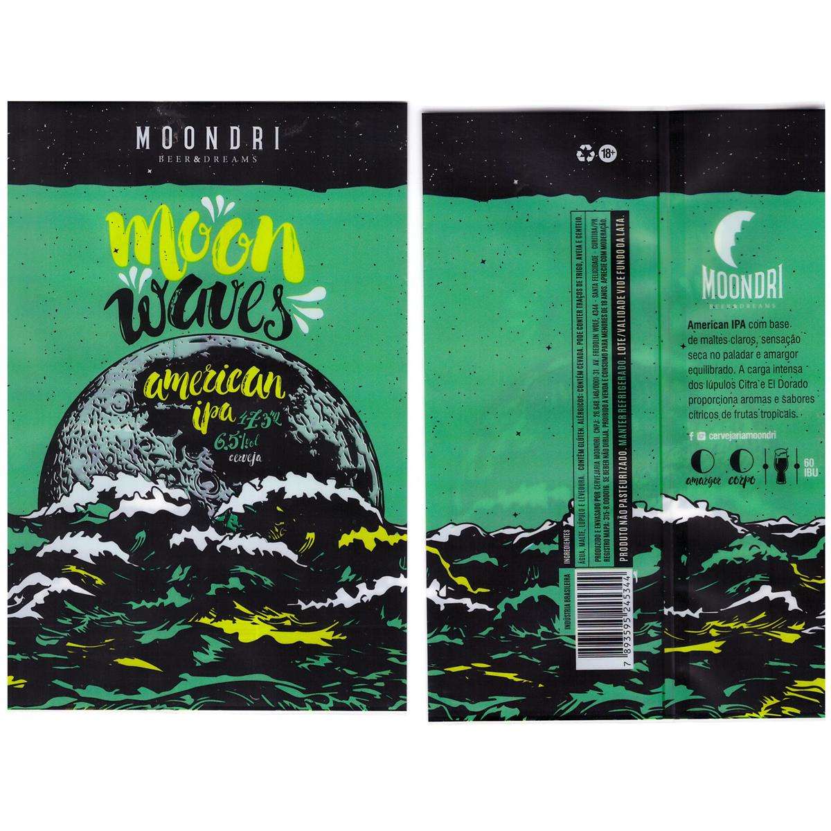 MOONDRI Beer & Dreans Moon Waves American IPA 473 ml 