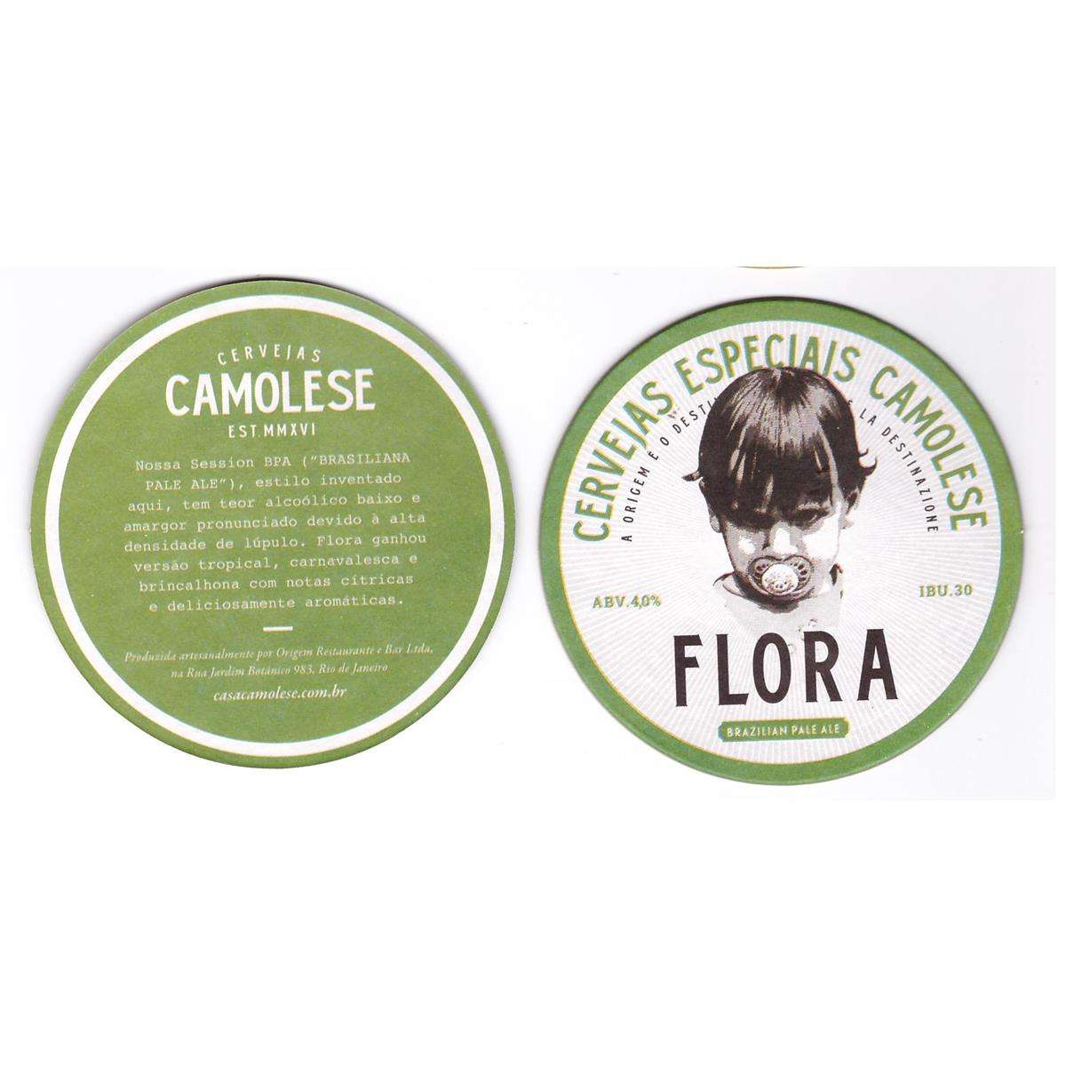 Camolese Cervejaria Flora em verde