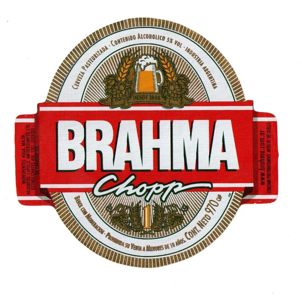 Brahma Chopp Argentina -  970 CM3