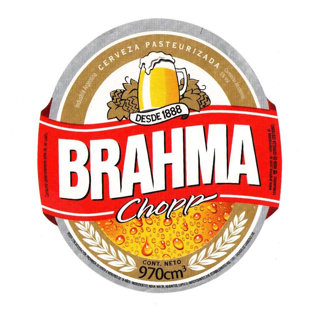 Brahma Chopp Cont. Neto 970 CM3 - Argentina