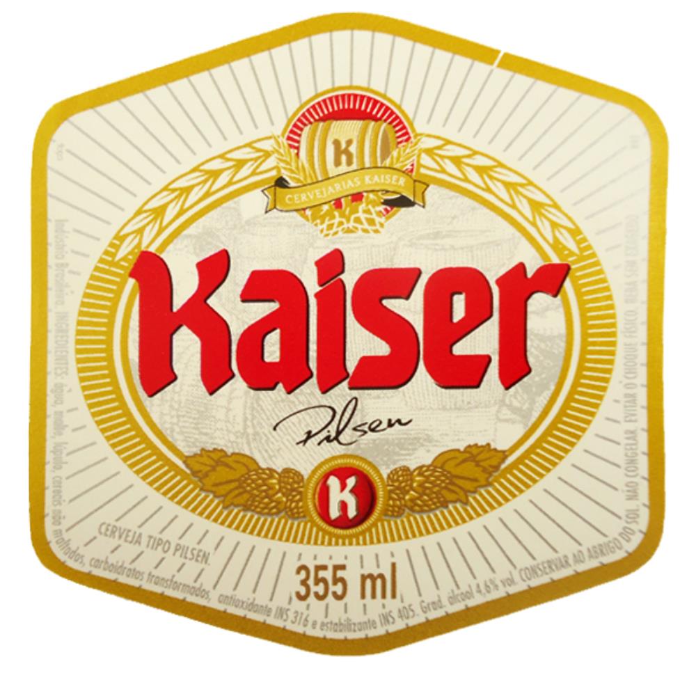Kaiser Pilsen 355ml - Barril