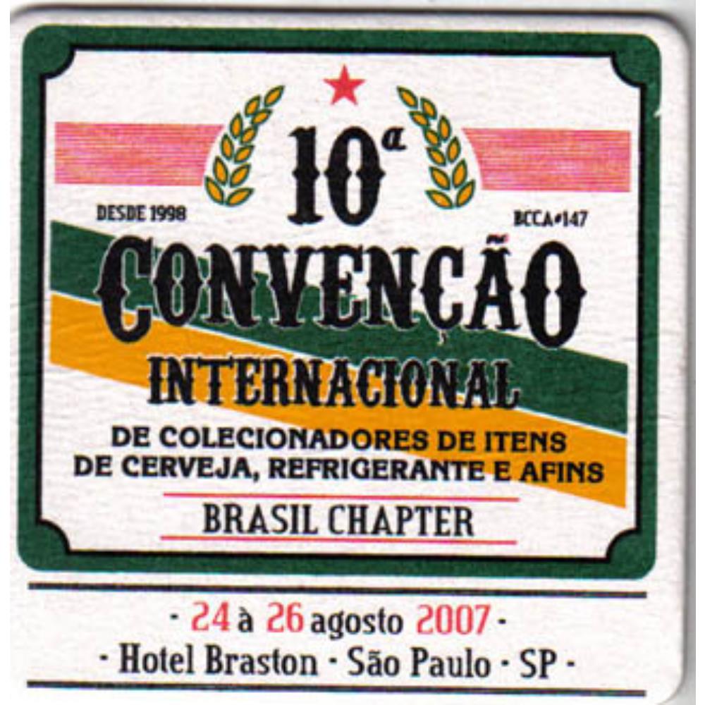 Bolacha de Chopp Convenção do Colecionadores 2007