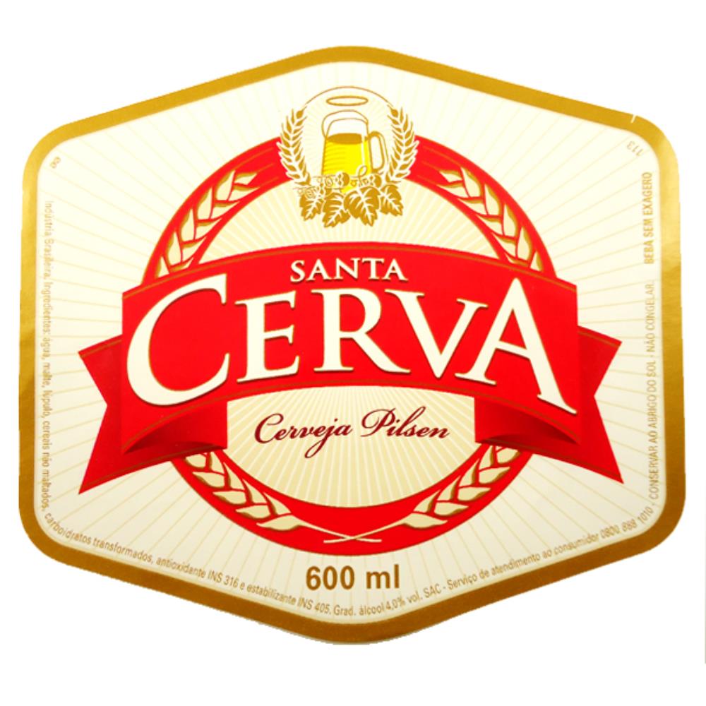 Santa Cerva 600 ml Rotulo Branco