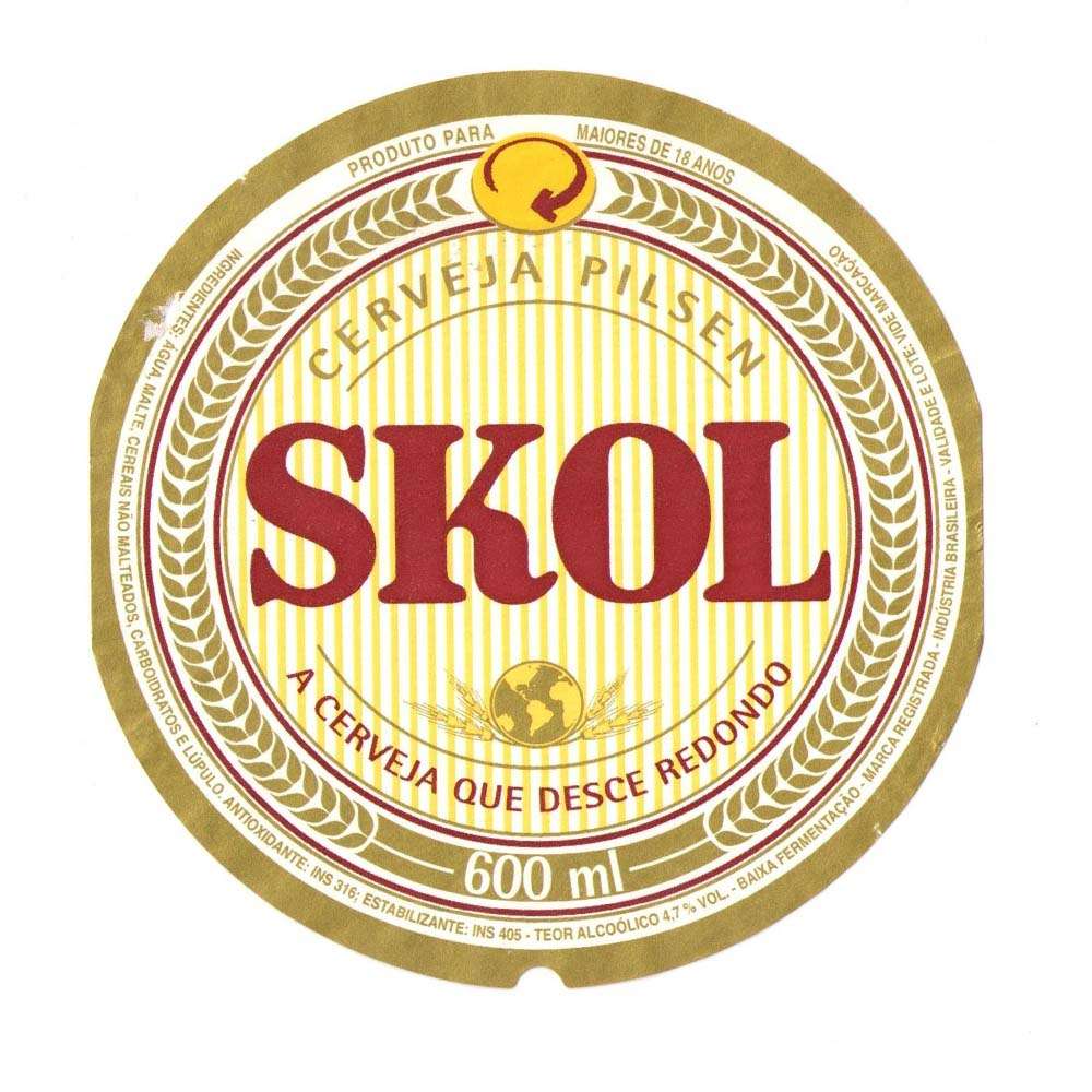 Skol a Cerveja que Desce Redondo 600 ml