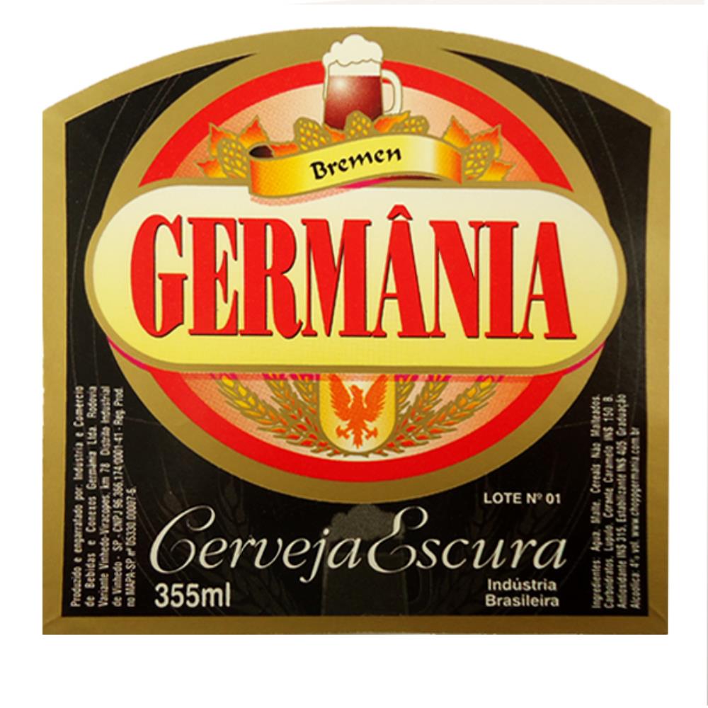 Germania Cerveja Escura 355ml lote n°1