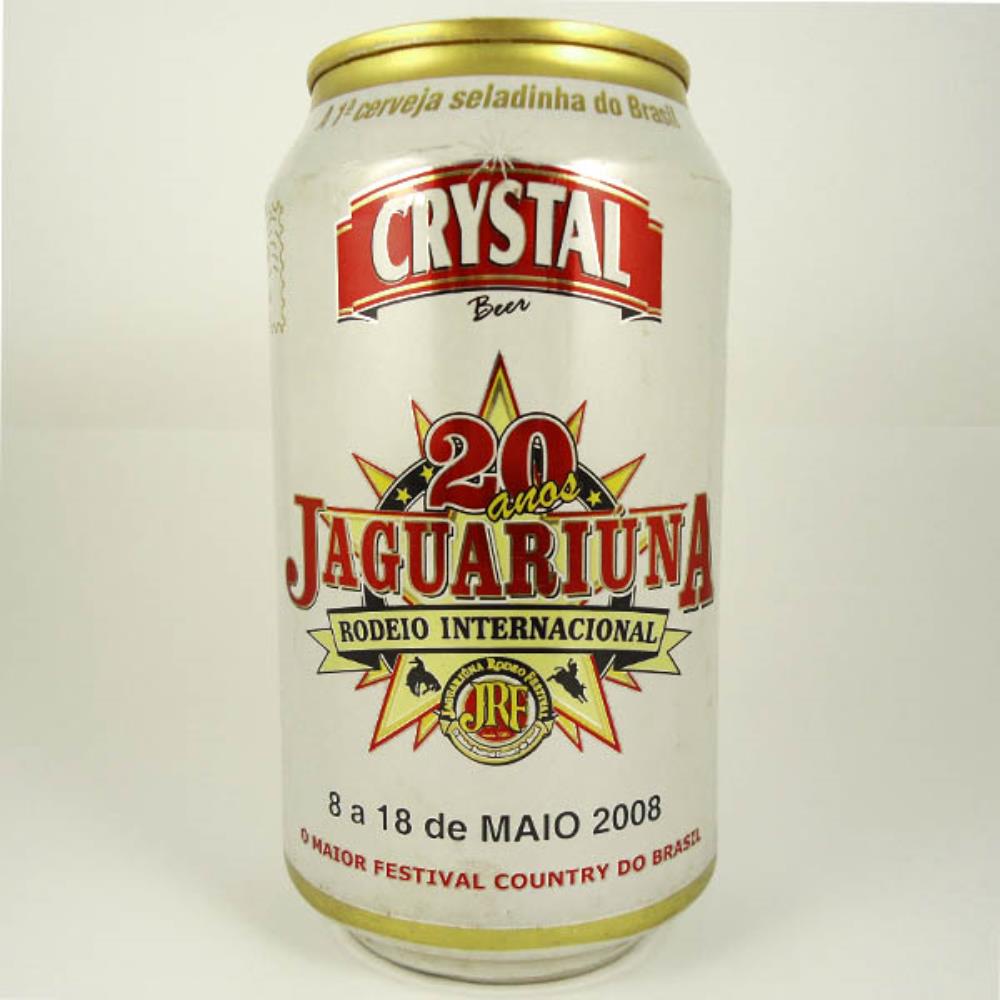 Crystal 20anos Jaguariúna Rodeio Internacional (Lata Vazia)